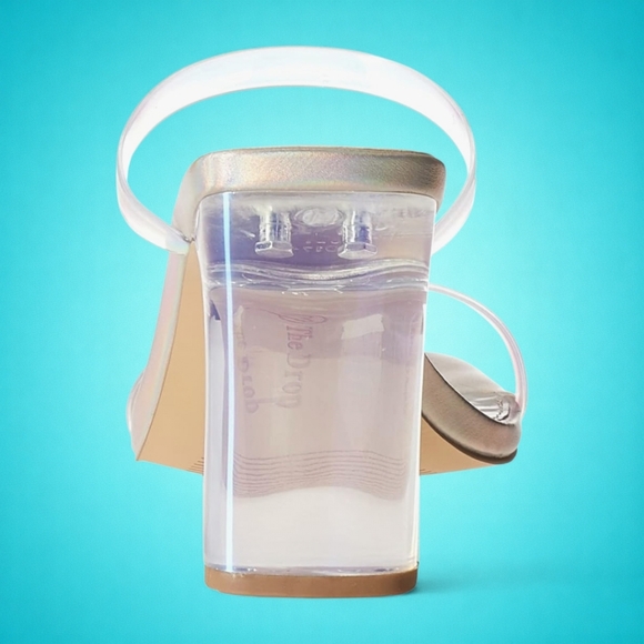 New Fun Iridescent Strappy Block Heels - Picture 5 of 6